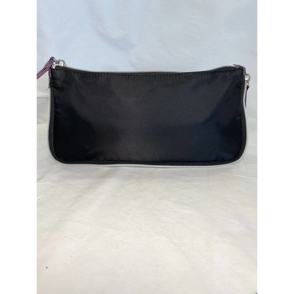 Lancome Signature Black & Purple Makeup Cosmetic Nylon Handbag Clutch Purse NWOT - Picture 8 of 8